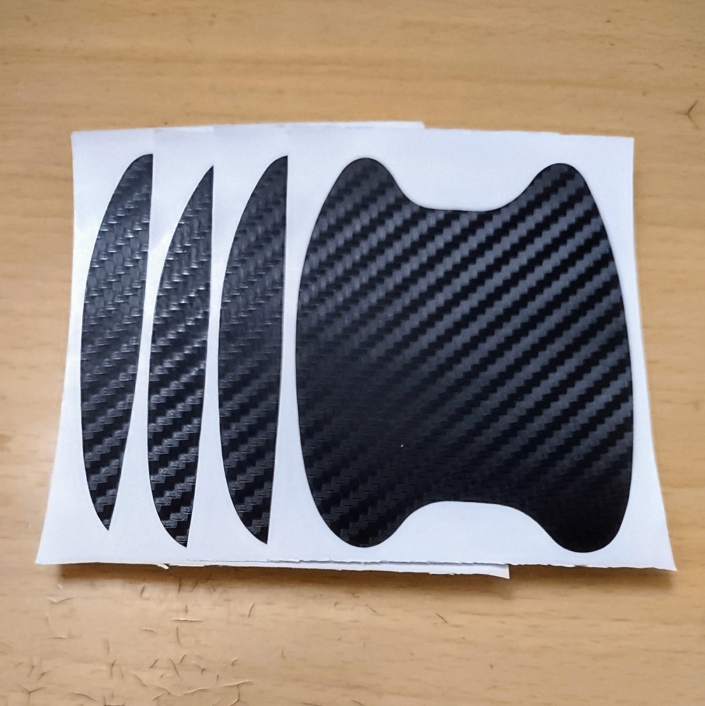 4pc Carbon Fiber Vinyl Scratch Protection Door Handle Stickers