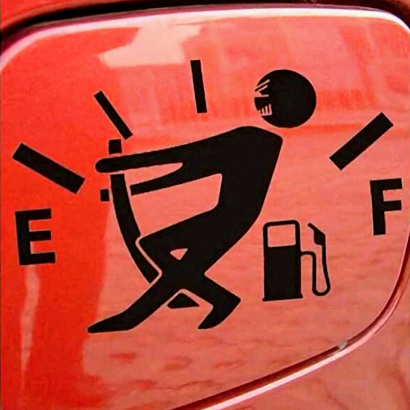 Funny Car Stickers Stick Figure Gas Tank Auto Decals For Men And Women