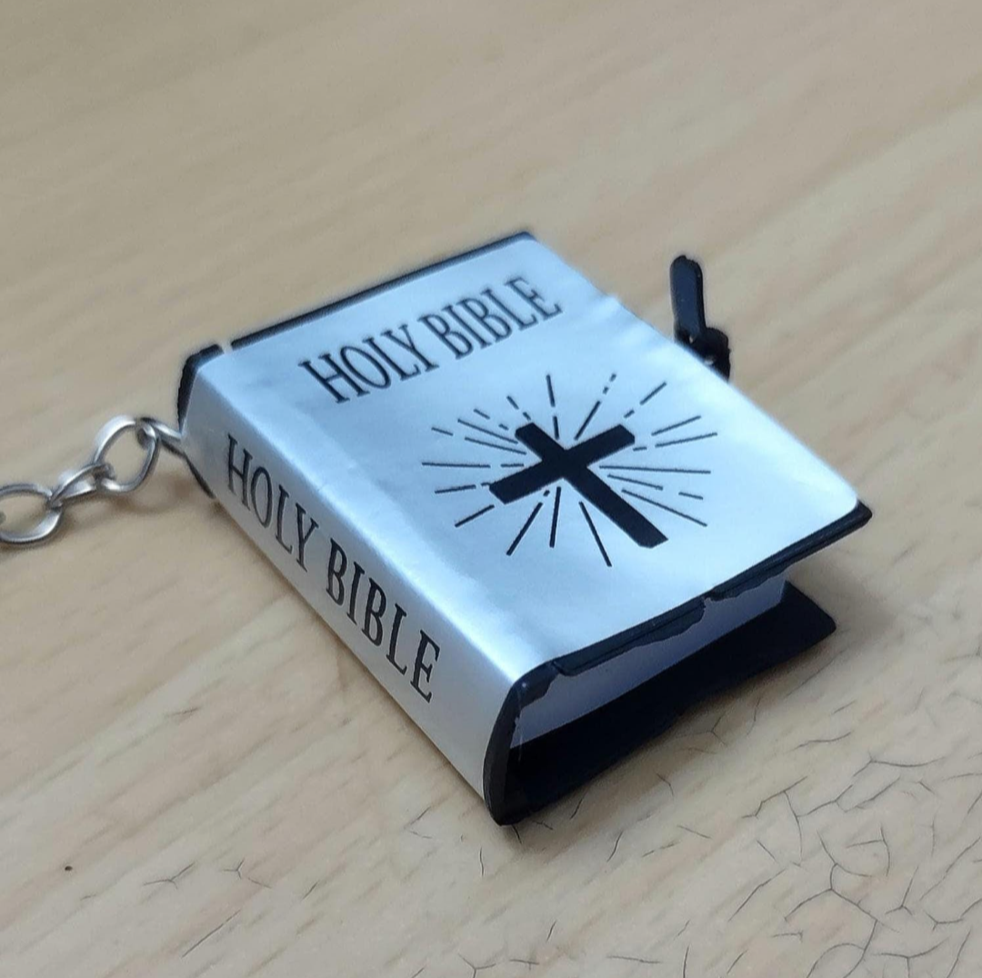 Mini Holy Bible Keychain Pendant For Men Women With Bible Verses