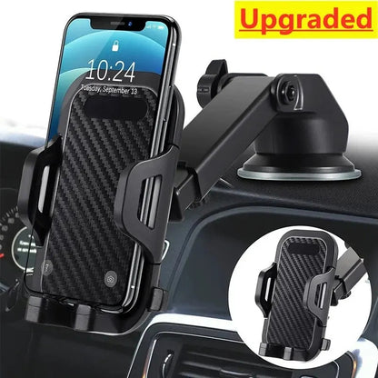 Black Universal Suction Cup Car Phone Holder Dashboard Mount