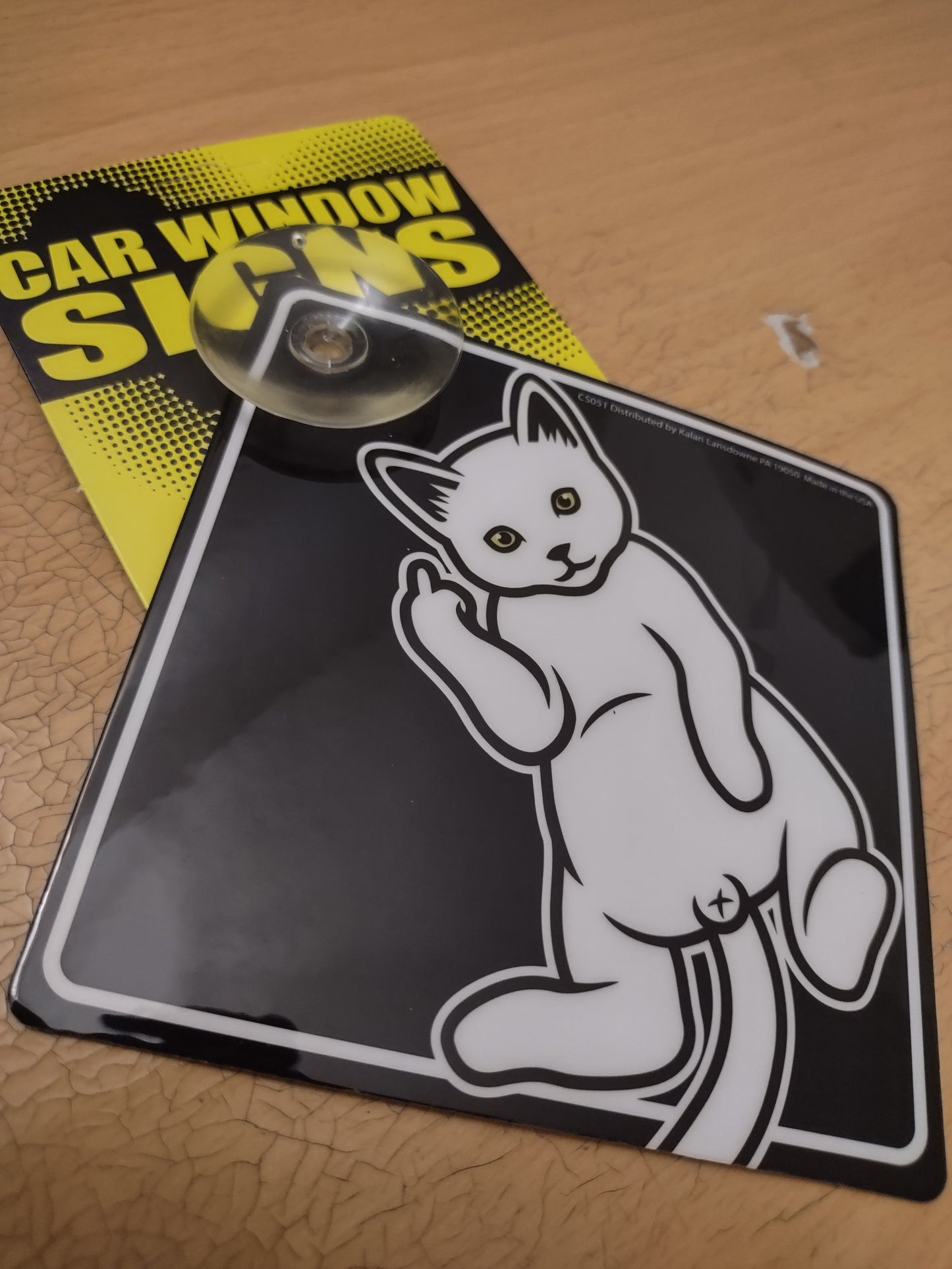 Funny Suction Cup Auto Decals Window Signs Universal For All Cars