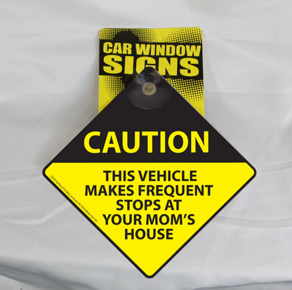 Funny Suction Cup Auto Decals Window Signs Universal For All Cars