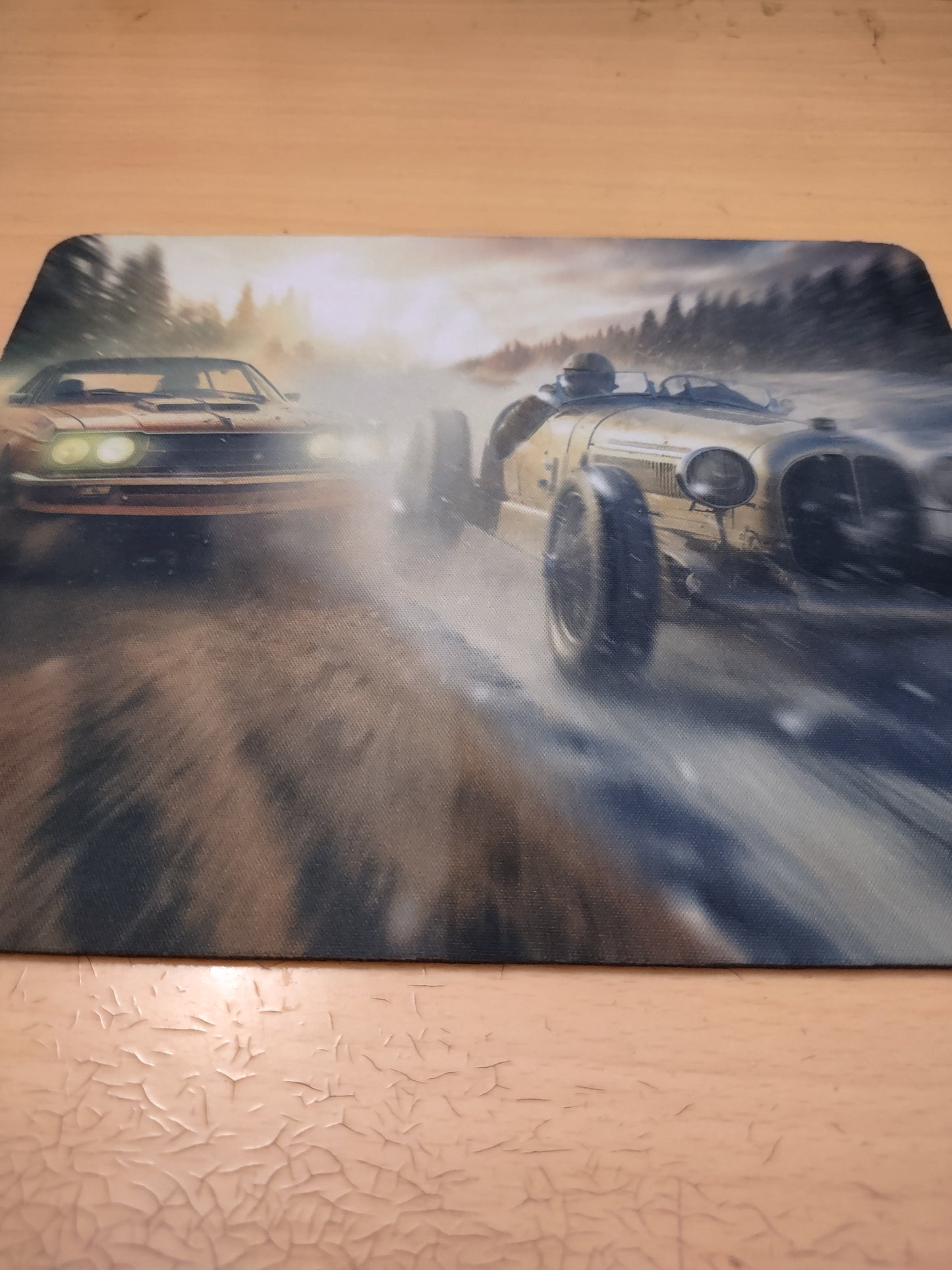 Racing Cars Graphic Design Gaming Non Slip Mouse Pad For Desktop